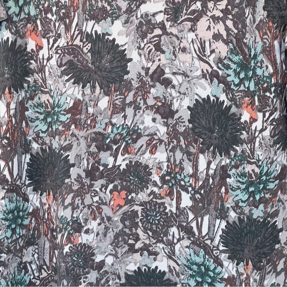 Jones New York Sweater Silk blend Short Sleeve Floral Pullover Sweater Sz XL EUC - Picture 3 of 8